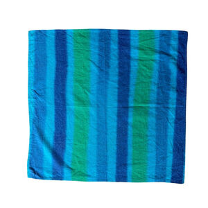 Wrapsody Bady Striped Blue and Green Organic Cotton Lightweight Swaddle Lovey